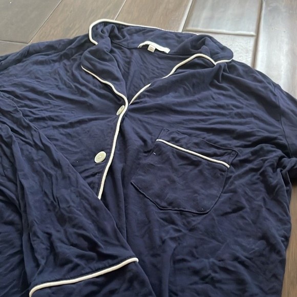 Love & Lore (indigo) navy pj set - Picture 2 of 5